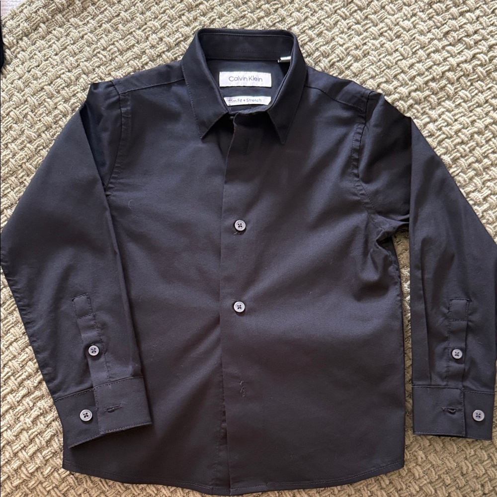 Calvin Klein Men's Charcoal Dress Shirt